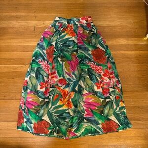 Primark Multicolor Floral A-Line Maxi Skirt